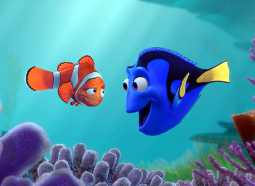 Wieder zusammen: Clownfisch Nemo und "Paps" Marlin. Bild: Sender