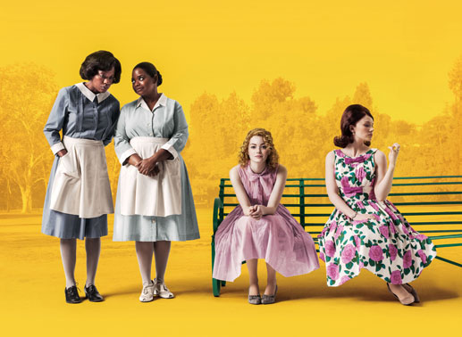 Viola Davis (Aibileen Clark), Octavia Spencer (Minny Jackson), Emma Stone (Eugenia &bdquo;Skeeter&ldquo; Phelan), Bryce Dallas Howard (Hilly Holbrook). Bild: Sender