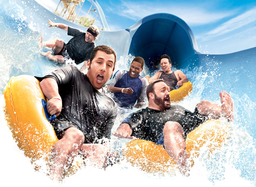 David Spade (Marcus Higgins), Adam Sandler (Lenny Feder), Chris Rock (Kurt McKenzie), Kevin James (Eric Lamonsoff), Rob Schneider (Rob Hilliard). Bild: Sender