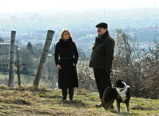 Christiane H&ouml;rbiger (Agnes Wieland), Erwin Steinhauer (Kurt Wagner). Bild: Sender