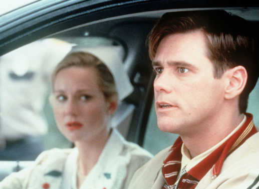 Jim Carrey ahnt, dass vielleicht, eventuell, etwas mit seinem Leben nicht stimmen k&ouml;nnte. Bild: Sender