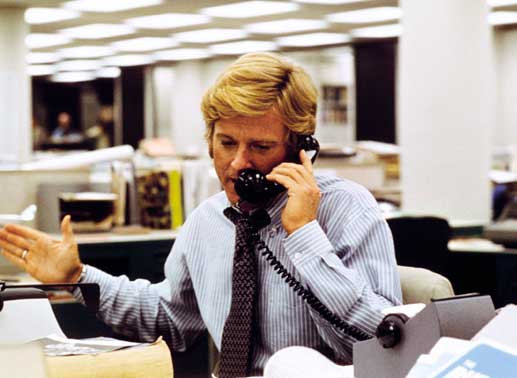 Unerm&uuml;dlich recherchiert Bob Woodward (Robert Redford) im Watergate-Fall. Bild: Sender