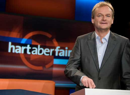 "hart aber fair" mit Frank Plasberg. Bild: Sender
