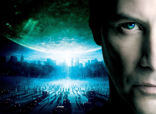 Auf der ganzen Welt tauchen fremdartige Sph&auml;ren auf, die global f&uuml;r Unruhen und Panik sorgen. Mit ihnen erscheint Klaatu (Keanu Reeves), Repr&auml;sentant einer m&auml;chtigen Allianz von fremden Planeten. Kommt er in friedlicher Mission, oder stellt er eine Bedrohung f&uuml;r die gesamte Menschheit dar? Bild: Sender