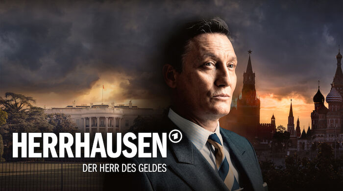 Herrhausen - Herr des Geldes: Deutsche-Bank-Chef Alfred Herrhausen (Oliver Masucci) m&ouml;chte in den 1980er Jahren nicht nur die Finanzwirtschaft revolutionieren, sondern auch die Teilung der Welt in Ost und West &uuml;berwinden. Bild: Sender / ARD Degeto / Sperl Film und Fernsehproduktion GmbH / Mathias Bothor / Composing: Leni Wesselman