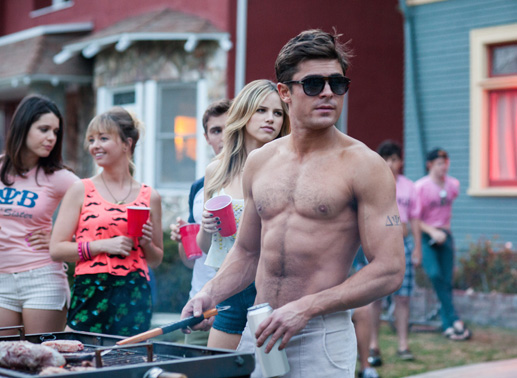 Seth Rogen, Rose Byrne, Zac Efron lassen die Kohlen gl&uuml;hen. Bild: Sender/Universal