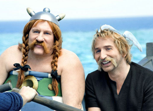 Asterix (Edouard Baer) und Obelix (G&eacute;rard Depardieu). Bild: Sender