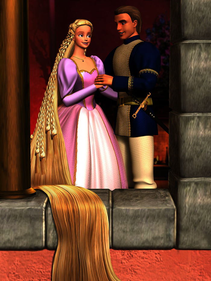 Barbie als Rapunzel. Bild: Sender/SuperRTL