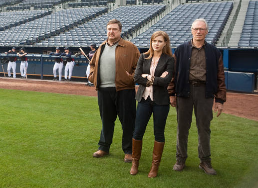 John Goodman als Pete Klein, Amy Adams als Mickey und Clint Eastwood. Bild: Sender/Warner Bros.