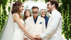 Der Vater der Braut: dria Arjona (Sofia Herrera), Gloria Estefan (Ingrid Herrera), Andy Garcia (Billy Herrera), Pedro Damián (Hernan Castillo), Diego Boneta (Adan Castillo). Bild: Sender / Warner Bros. Pictures. 