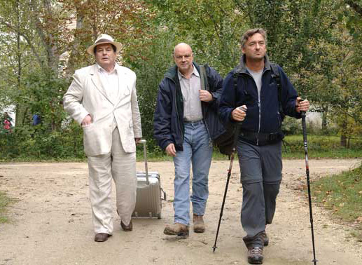 Erwin Steinhauer, Wolfgang B&ouml;ck, Andreas Vitasek auf Selbstfindungstrip. Bild: Sender