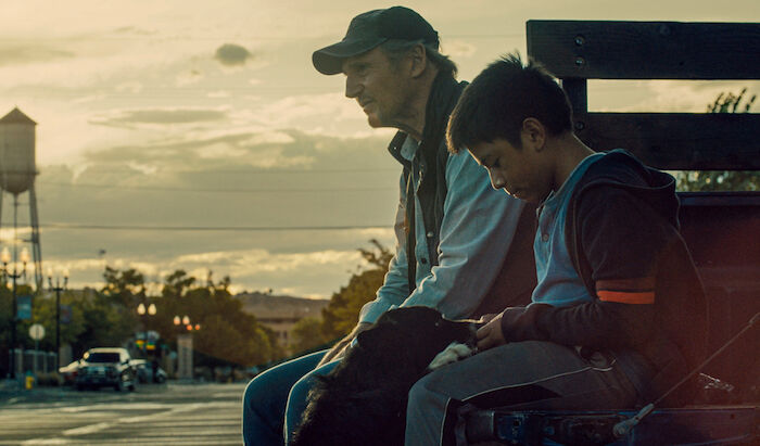 The Marksman &ndash; Der Scharfsch&uuml;tze: Liam Neeson (Jim Hanson), Jacob Perez (Miguel). Bild: Sender / Leonine /Courtesy of Briarcliff / Open Road