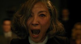 A Haunting in Venice: Joyce Reynolds (Michelle Yeoh). Bild: Sender / RTL / 2023 20th Century Studios and TSG Entertainment Finance LLC
