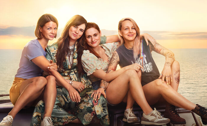 Over & Out:  Jessica Schwarz (Lea), Nora Tschirner (Maja), Julia Becker (Steffi), Petra Schmidt-Schaller (Toni). Bild: Sender / ORF / Pro7 / OMA Inge Film GMBH / Warner