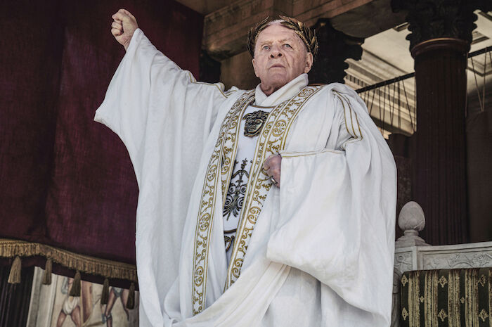 Those about to die: Anthony Hopkins. Bild: Sender / 2023 Peacock TV LLC. All Rights Reserved / © 2023 TATD Financing and Distribution, LLC. All Rights Reserved.