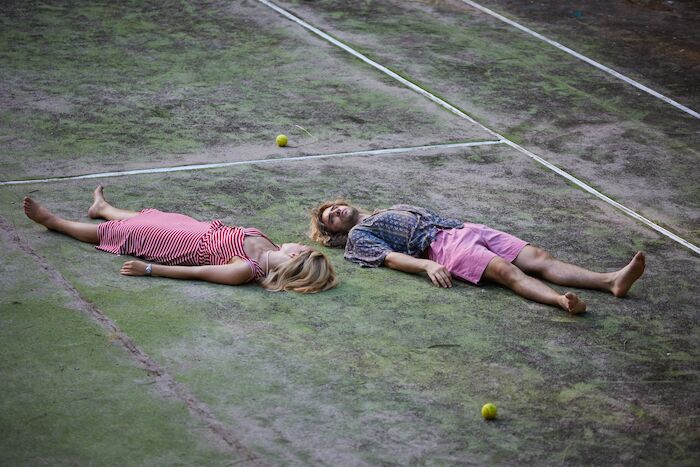 Perfect Match &ndash; Die Steffi & Andre Story: Lena Klenke (Steffi Graf), Toby Sebastian (Andre Agassi). Bild: Sender / Bravado Media / MarVista Entertainment / Umberto Poto