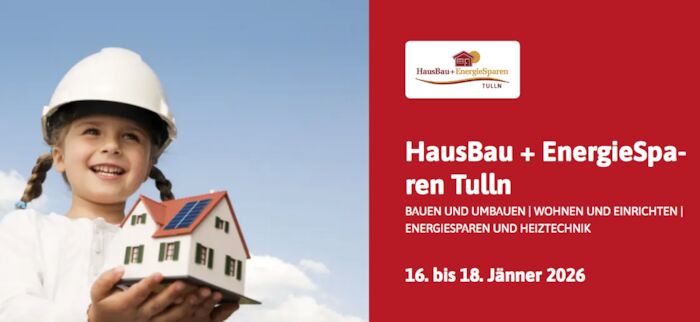 HausBau + EnergieSparen Tulln 2026. Bild: Messe Tulln