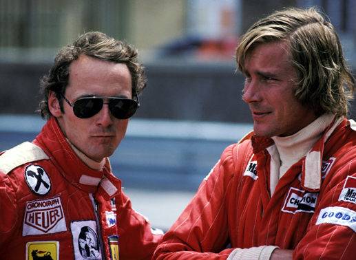 Niki Lauda und James Hunt. Foto: ORF/Sutton Motorsport Images/Phipps/Sutton.
