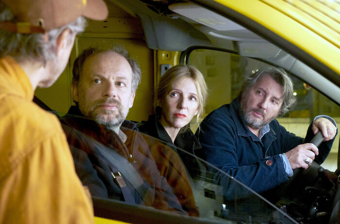 Der doppelte Alfred:  Zusammen gehen Alexandre (Denis Podalyd&egrave;s), S&eacute;verine (Sandrine Kiberlain) und Arcimboldo (Bruno Podalyd&egrave;s, v.l.) auf Arbeitsmission. Bild: Sender / afbrillot