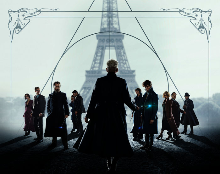 Phantastische Tierwesen 2 - Grindelwalds Verbrechen: Zo&euml; Kravitz (Lestrange), Callum Turner (Theseus Scamander), Jude Law (Albus Dumbledore), Claudia Kim (Nagini), Ezra Miller (Credence Barebone), Johnny Depp (Gellert Grindelwald), Katherine Waterston (Porpentina 'Tina' Goldstein), Eddie Redmayne (Newt Scamander), Alison Sudol (Queenie Goldstein), Dan Fogler (Jacob Kowalski), William Nadylam (Yusuf Kama). Bild: Sender / ORF / PRO7 / Warner