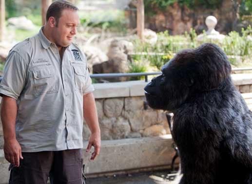 Zwischen Tierpfleger Griffin (Kevin James) und Gorilla Bernie entwickelt sich eine echte M&auml;nnerfreundschaft. Bild: Sender