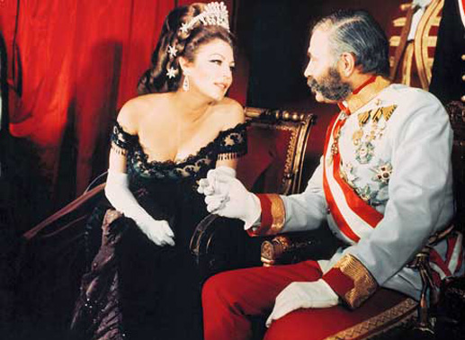 Kaiser Franz-Joseph I. (James Mason) und Kaiserin Elisabeth (Ava Gardner). Bild: Sender