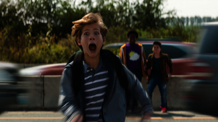 Good Boys - Nix f&uuml;r kleine Jungs: Lucas (Keith L. Williams), Max (Jacob Tremblay), Thor (Brady Noon). Bild: Sender / RTL / 2019 Universal Studios. All Rights Reserved.