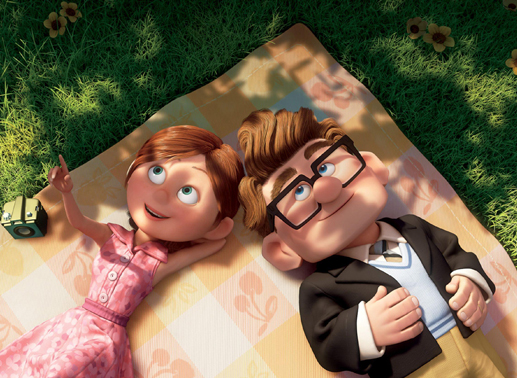 Ellie und Carl tr&auml;umen davon, dem Abenteurer Charles Muntz nachzueifern und in fremde L&auml;nder zu reisen. Bild: Sender