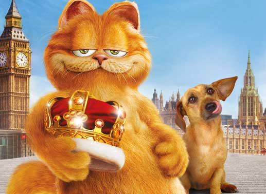 Garfields n&auml;chstes Abenteuer f&uuml;hrt ihn nach England. In London angekommen, beginnt f&uuml;r ihn ein waghalsiges Abenteuer. Bild: Sender
