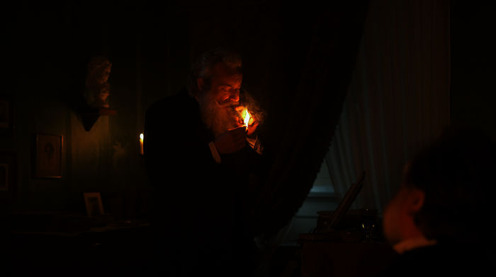 Gedeon Burkhard spielt den alten Johannes Brahms. Bild: Sender / NDR / Story House Productions / Julio Del Bianco