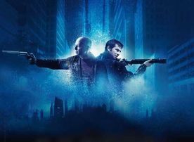 Bruce Willis und Joseph Gordon-Levitt &ndash; Szene aus dem Filmplakat. Bild: Sender