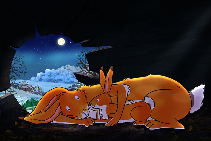 or lauter Vorfreude auf das Fr&uuml;hlingsfest kann der kleine braune Hase nicht einschlafen. Bild: Sender/ SLR Productions Australia Pty.