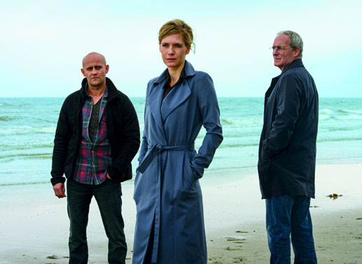 Tom Larson (J&uuml;rgen Vogel), Bettina Halbach (Ina Weisse), Alexander Halbach (August Zirner). Bild: Sender